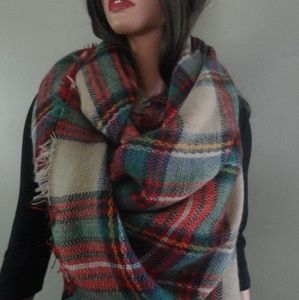 Tartan Oversized Blanket Scarf